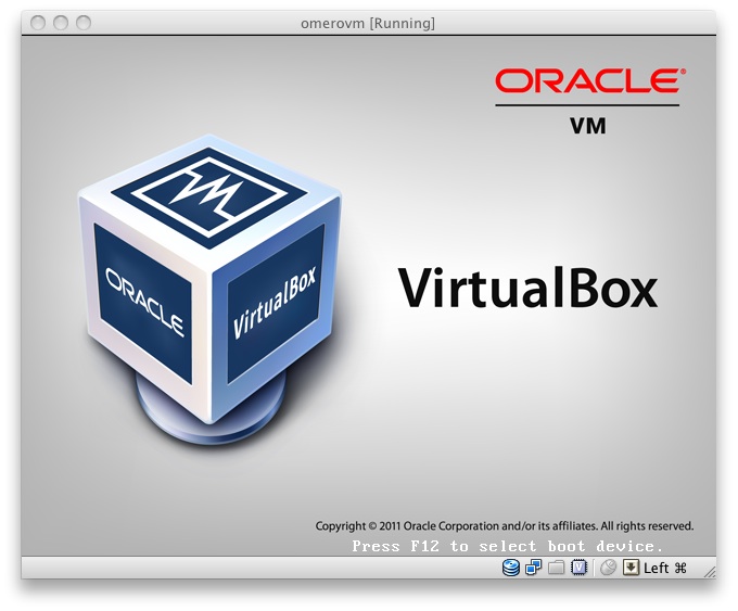 Booting the virtual appliance