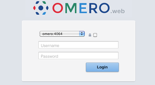 OMERO.web login